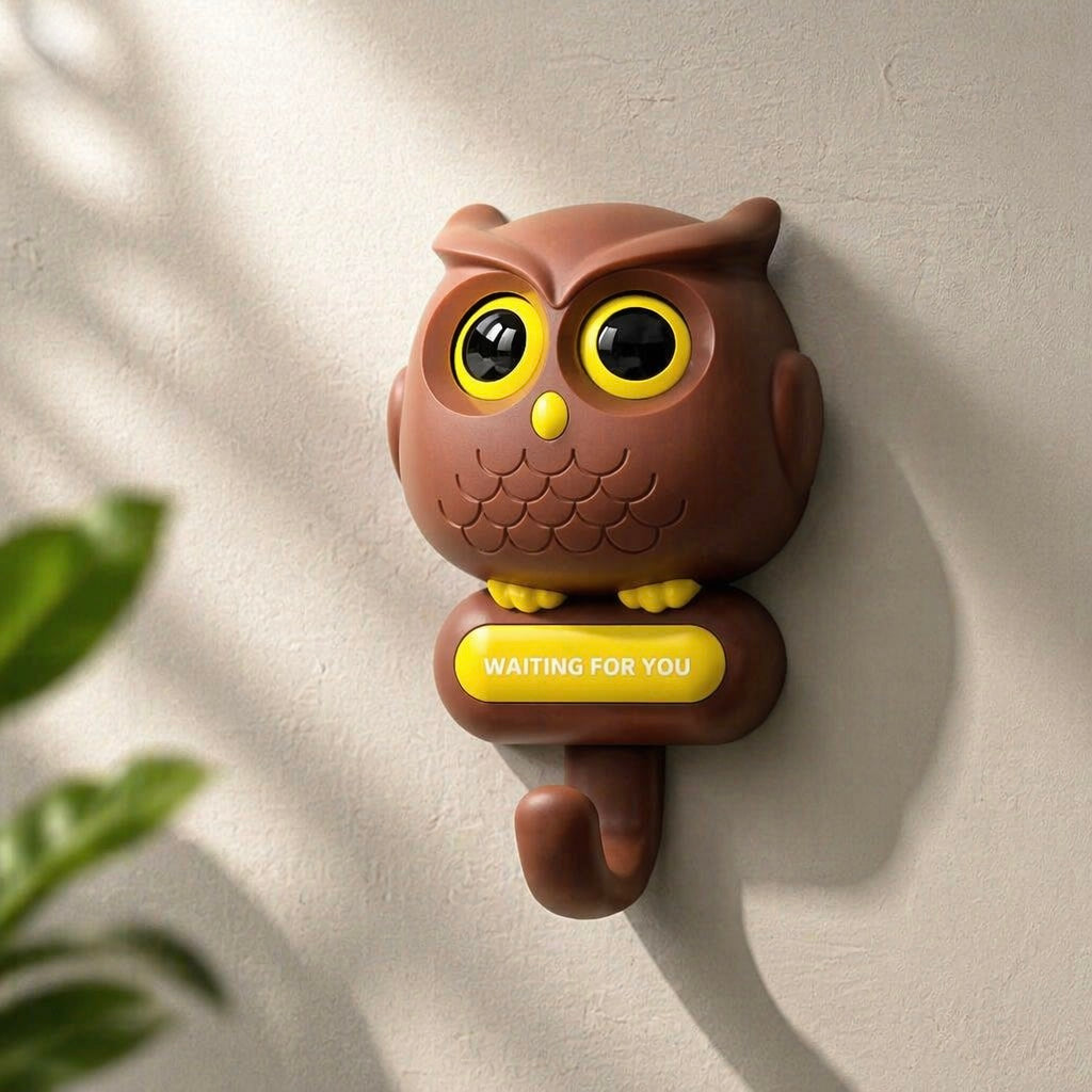 WallLuxe™ Blink Hook – No-Drill HDB Cat Wall Hook & Key Holder