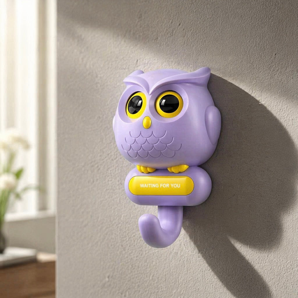 WallLuxe™ Blink Hook – No-Drill HDB Cat Wall Hook & Key Holder
