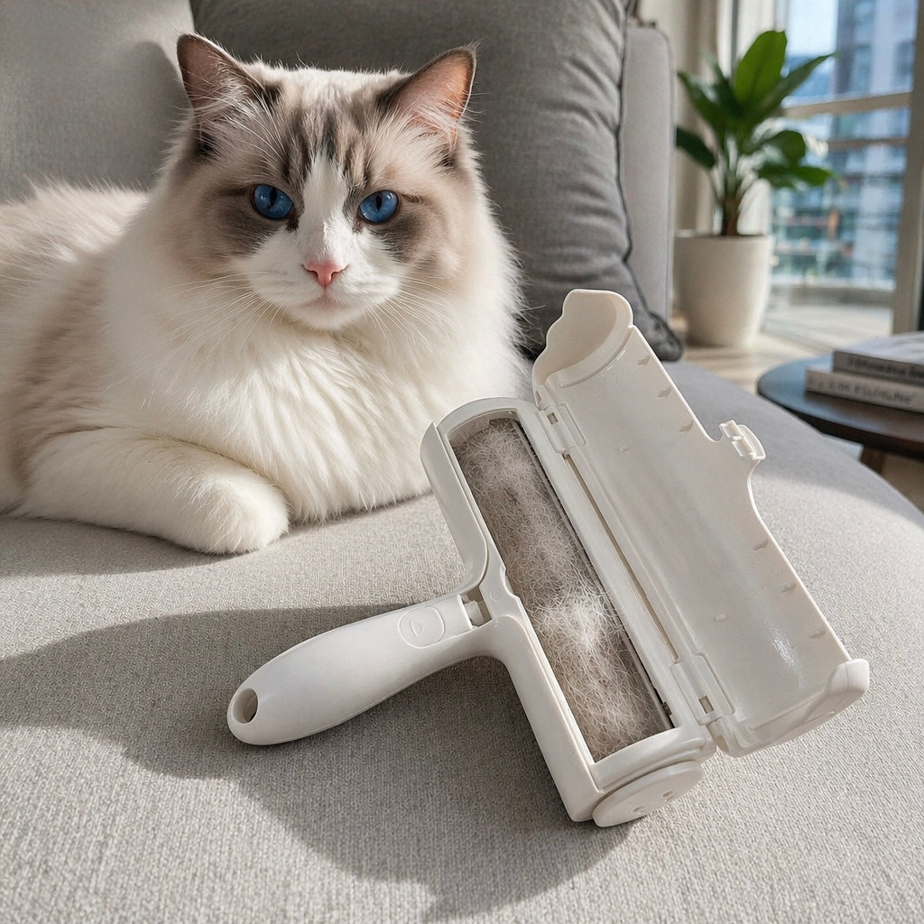 SofaLuxe™ Pro Fur Roller – Reusable Pet Hair Remover for Sofas & Beds