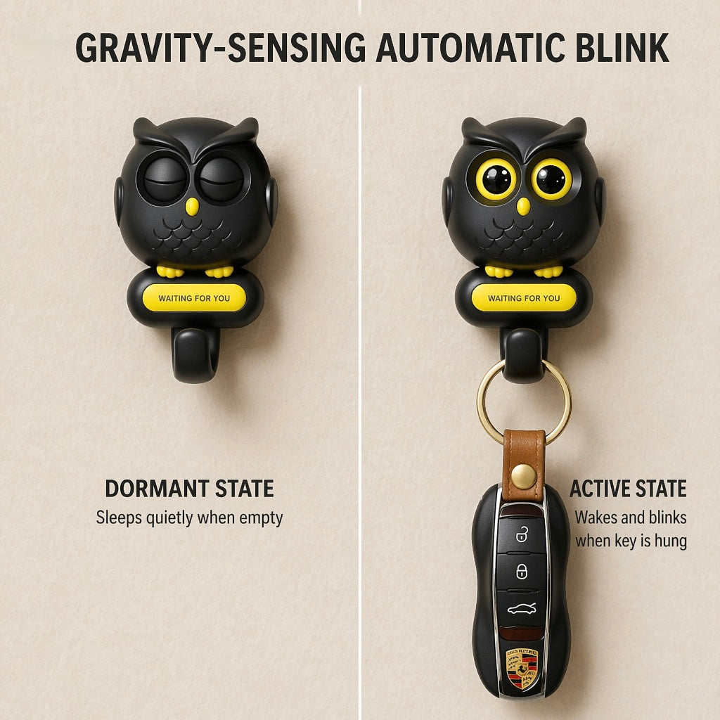 WallLuxe™ Blink Hook – No-Drill HDB Cat Wall Hook & Key Holder