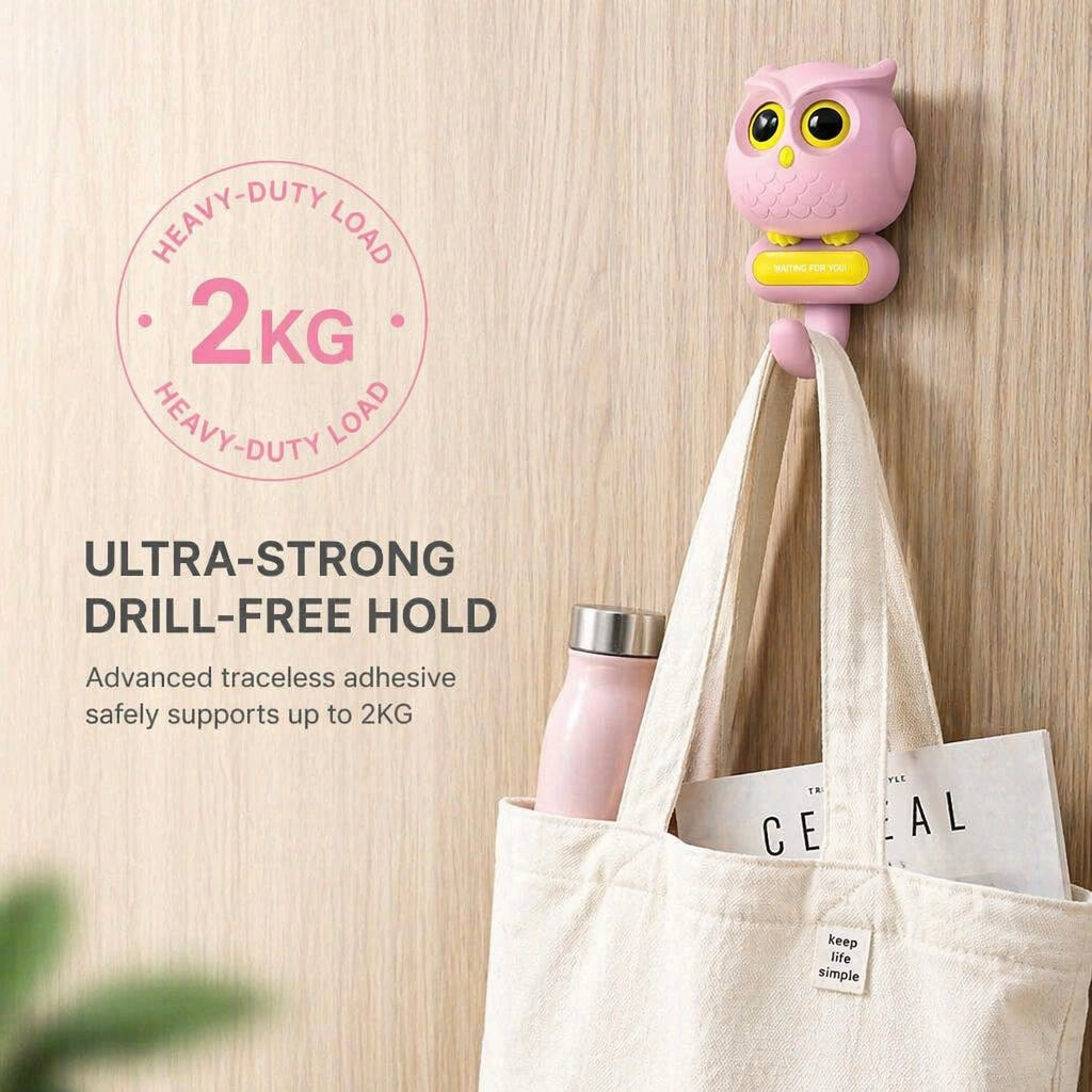 WallLuxe™ Blink Hook – No-Drill HDB Cat Wall Hook & Key Holder